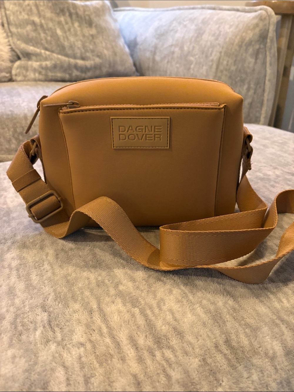 Dagne Dover Caramel Tan Belt Bag